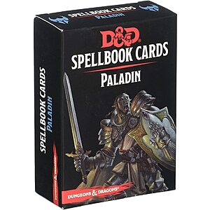 $5.12: Dungeons & Dragons Spellbook Cards: Paladin (D&D Accessory)