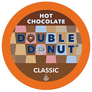 $6.13 w/ S&S: Double Donut Hot Chocolate Pods for Keurig K Cups Brewers, 24 Count (25.5¢ ea)