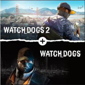 Watch Dogs 1 + Watch Dogs 2 Standard Editions Bundle (PS4 Digital Download) $8.99