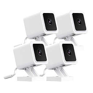 Costco: Wyze Cam v3 4-Pack Indoor/Outdoor Security Cameras with Color Night Vision $69.99