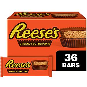 REESE'S Milk Chocolate Peanut Butter Cups, 1.5 oz (36 Count) $15.19 - 17.87 - $15.19