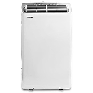 Toshiba 14,000 BTU (12,000 BTU DOE) 115-Volt Inverter Wi-Fi Quiet 47 dB Portable Air Conditioner w/Heat up to 550 sq. ft. White RAC-PT1412HVWRU - $418