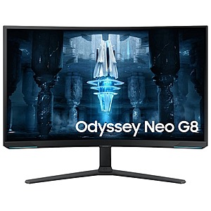 Samsung EPP: 32" Odyssey Neo G8 4K UHD 240Hz 1ms Quantum HDR2000 Curved Matte Display Gaming Monitor $550 + Free Shipping