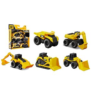 5-Pack CAT Construction Little Machines Truck Toy Set $4.80