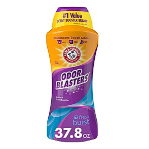 37.8-Oz Arm & Hammer Odor Blasters In-Wash Scent Booster (Fresh Burst or Purifying Waters) $5.43 w/ S&S & More + Free Shipping w/ Prime or on $35+