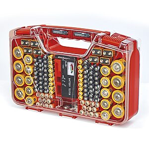 Battery Daddy Battery Organizer 180-Compartment Plastic Small Parts Organizer $10 at Lowe's w/ Free Store Pickup or Free Shipping