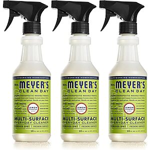 $5.98 /w S&S: 3-Pack 16-Oz Mrs. Meyer's All-Purpose Cleaner Sprays (Lemon Verbena) Amazon
