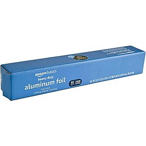$6.48 /w S&S: Amazon Basics Heavy Duty Aluminum Non-Stick Foil, 95 Sq Ft