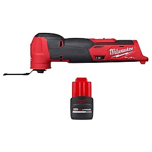 Milwaukee M12 FUEL 12V Lithium-Ion Cordless Oscillating Multi-Tool w/CP High Output 2.5 Ah Battery Pack $124.99 Home Depot