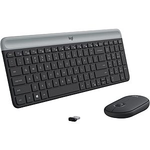 Logitech MK470 Slim Wireless Keyboard & Mouse Combo (Graphite) $29.90