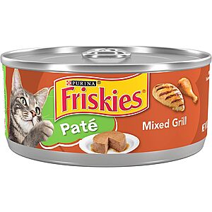 Purina Friskies Wet Cat Food-Pack of 24 Mixed Grill Pate Cans-$14.70 w/S&S-Amazon