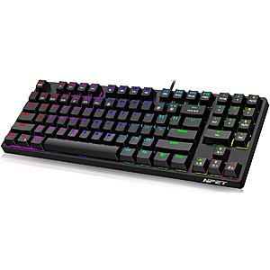 NPET K80 TKL 89-keys Mechanical Keyboard Outemu Reds $21 FS