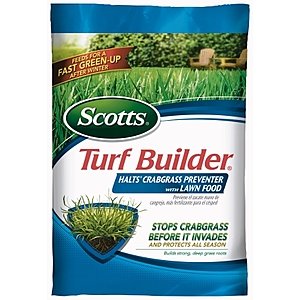 scotts turf buillder fertilizer with crabgrass preventer 15k sqft 2 bags for $86 after rebate ace hardware