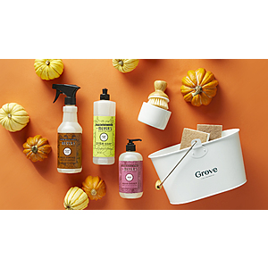 Grove Collaborative: Make $20 Purchase, Get 7-Pc Mrs. Meyer's & Grove Cleaning Set Free + Free Shipping