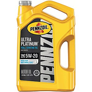 Penzoil 10-Qts Ultra Platinum Full Synthetic 5W-20 Motor Oil + $25 Gift Card $40.30 after Rebate w/ S&S + Free S&H