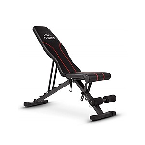 FLYBIRD Adjustable Utility Weight Bench for Full Body Workout (600lb Limit) $60 & More + Free S/H for Prime Members