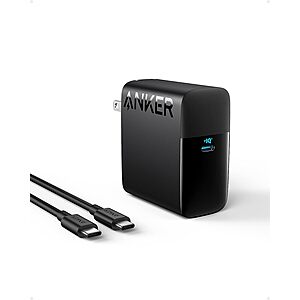 Anker 100W USB-C Charger, Anker PIQ 3.0 Compact and Foldable Fast Charger, 5 ft Cable Included, $26.59