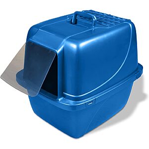 Van Ness Enclosed Cat Litter Pan w/ Odor Door (Extra Large, Blue) $13.80