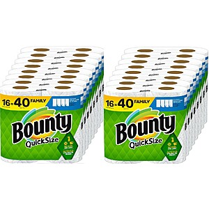 32-Count Bounty Quick-Size Family Roll Paper Towels + $20 Amazon Credit $80.65 w/ Subscribe & Save + Free Shipping