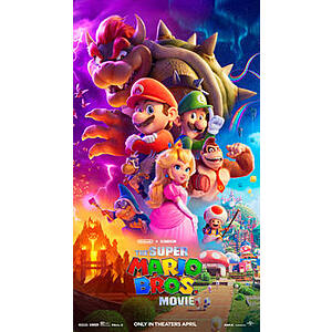 $5 off on 4 tickets for movie Super Mario Bros