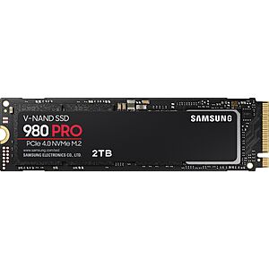 2TB Samsung 980 PRO M.2 PCIe Gen 4 x4 NVMe Internal Solid State Drive $100 + Free Shipping