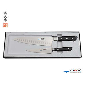 Mac Knife 2-Piece Set: 8" Pro Chef's Knife w/ Dimples & 5" Pro Paring Knife $175 + $6 S&H