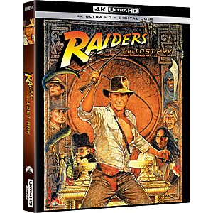 Indiana Jones and the Raiders of the Lost Ark (4K Ultra HD + Digital) $14 & More + Free Store Pickup