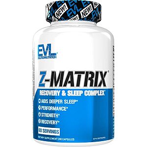 EVL ZMatrix EVL Post Workout Recovery Bodybuilding Supplement (ZMA) 240 capsules $7.49