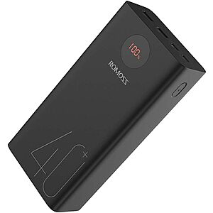 Prime Members: 40000mAh ROMOSS Portable Charger Power Bank w/ 18W PD Output $22 + Free Shipping