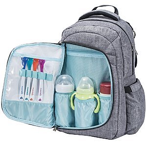 Baby Diaper Backpack with Smart Organizer and Stroller Clips, Amazon - $23.79