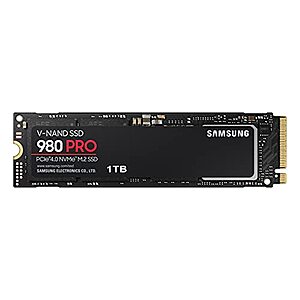 1TB SAMSUNG 980 Pro PCle 4.0 NVMe M.2 Internal Solid State Drive $100 + Free Shipping