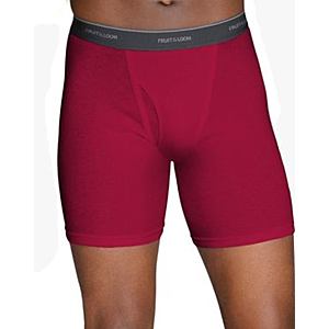 10-Pack Fruit of the Loom Men's Boxer Briefs (Assorted Colors, XL)  $14 + Free Shipping