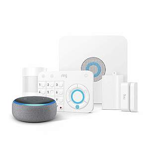 Ring Alarm 5 Piece Home Security Kit + Echo Dot (3rd Gen) $159 & More + Free S&H
