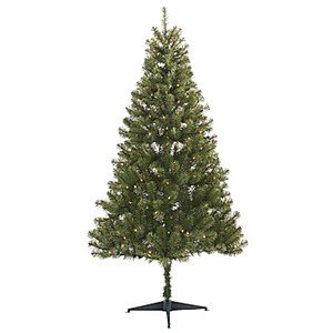 Target RedCard Deal: 6' Pre-lit Alberta Spruce Artificial Christmas Tree w/ Clear Lights $28.50 + Free Shipping