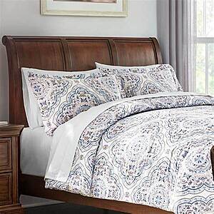 Home Decorators 3-Pc 300TC Cotton Sateen Alana Comforter Set (Full/Queen) $31.25 & More + Free Shipping