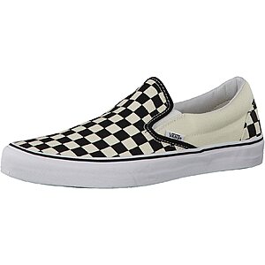 Vans Men's Classic Slip On Sneakers (Black & White Checkerboard) $27 + Free Shipping
