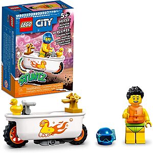 LEGO City Stuntz Bathtub Stunt Bike 60333 (14 Pieces) - $5.11 - Amazon