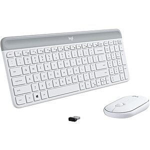 Logitech MK470 Slim Wireless Keyboard & Mouse Combo (Off White) $30 + Free Shipping