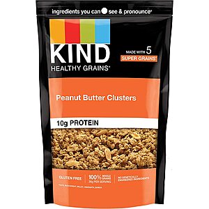 6-Pack 11-Oz KIND Healthy Grains Granola Clusters (Peanut Butter) $17.95 w/ S&S + Free S&H