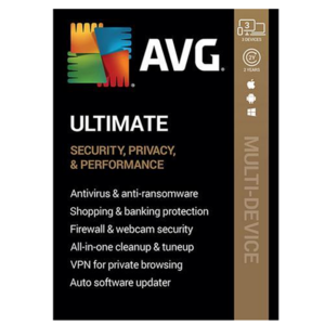 2-Years AVG Ultimate 2023: Internet Security + TuneUp + VPN (3 Devices Digital Download) $10