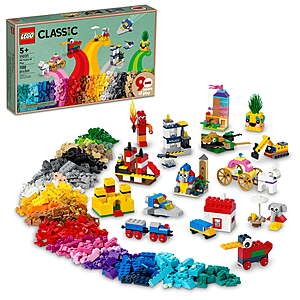 New Walmart Accounts: 1100-Piece LEGO Classic 90 Years of Play Building Set 2 for $40 + Free Shipping