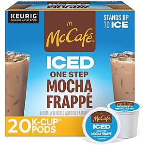 McCafe Iced Mocha Frappe-Pack of 4, 20 Count K-Cup Pods (80 K-Cups Total)-$13.96-HUGE YMMV