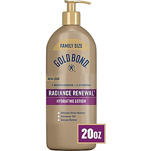 $7.59 /w S&S: Gold Bond Radiance Renewal Hydrating Lotion, 14 oz., for Visibly Dry, Flaky & Ashy Skin + $1.80 promo credit
