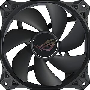 $13: ASUS ROG Strix XF120 Whisper-Quiet, 4-pin PWM Fan for PC Cases, Radiators or CPU Cooling