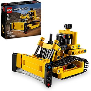 $9.10: LEGO Technic Heavy-Duty Bulldozer Building Set (42163)