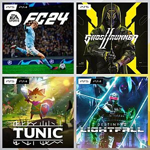 PS+ Members: PS4/PS5 Digital Games: Ghostrunner 2, EA Sports FC 24, Tunic (Active Subscription Required)