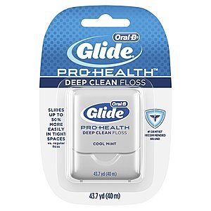 Oral-B Glide Pro-Health Deep Clean Cool Mint Flavor Floss, 40 m (Pack of 6) $10.94