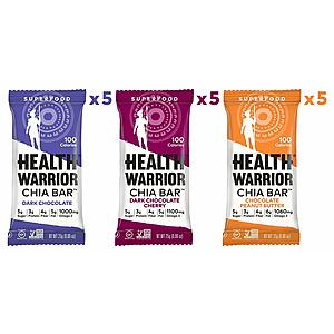 15-Ct Health Warrior Gluten Free Chia Bars (Tropical Variety Pack)  $7.20 & More
