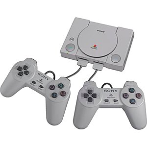 Sony PlayStation Classic Console (20 Pre-Installed Games) & 2 Controllers $20 + Free Store Pickup