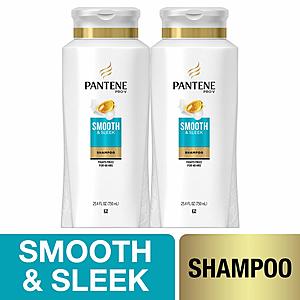 2-Pack 25.4oz. Pantene Pro-V Smooth and Sleek Frizz Control Shampoo w/ Argan Oil $7.45 w/ S&S + Free S&H & More